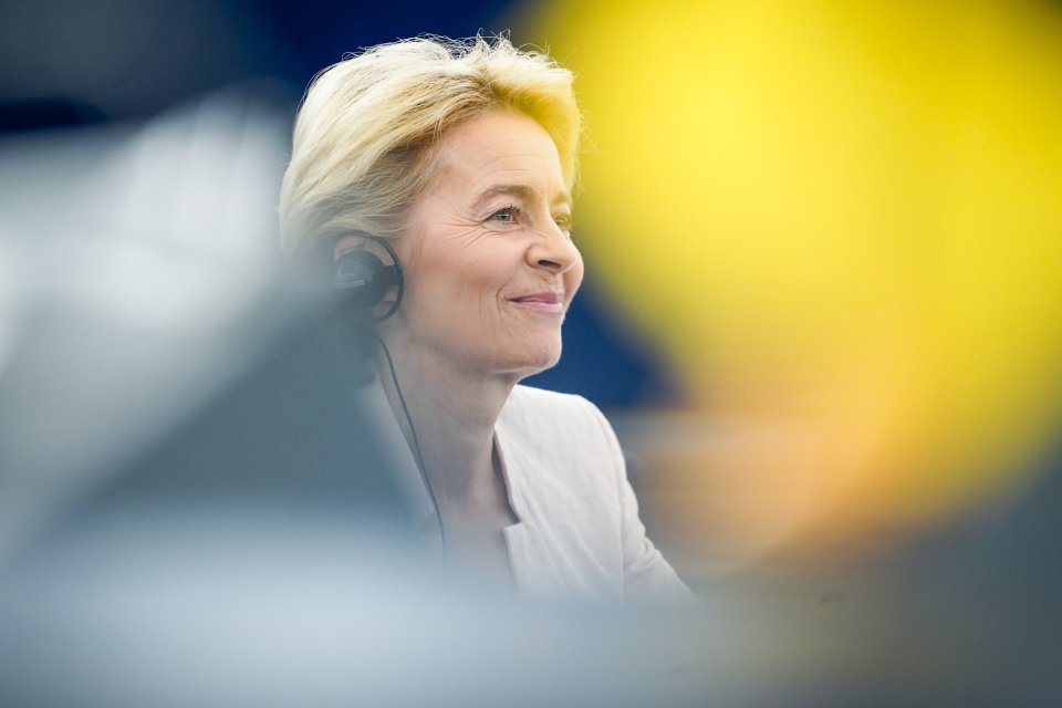 Ursula von der Leyenová v Evropském parlamentu během jednání o její kandidatuře na předsedkyni Evropské komise. Foto: Daina Le Lardicová, EP, EU 2019