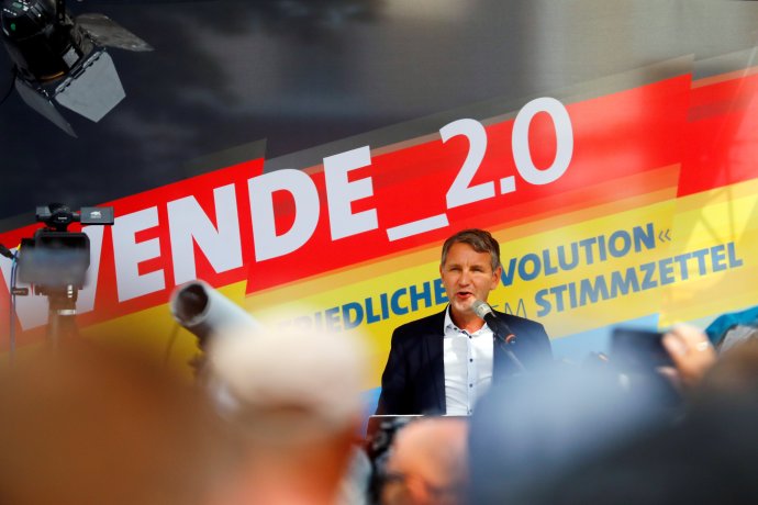 Björn Höcke, spolupředseda a lídr kandidátky AfD v zemských volbách 2019 v Durynsku. Foto: Hannibal Hanschke, Reuters