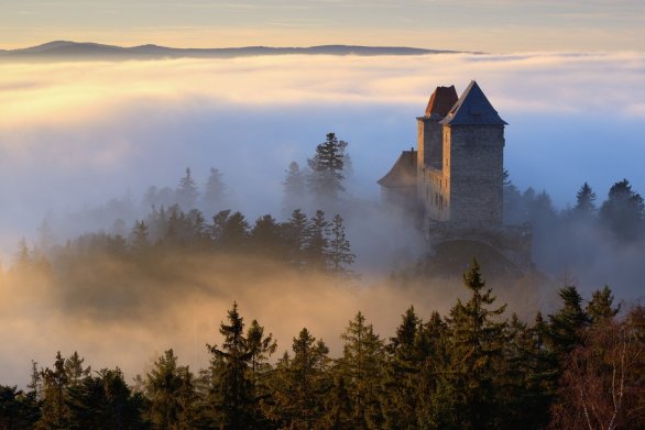 Kašperk, nejvýše položený královský hrad v Česku. Foto: kasperk.cz