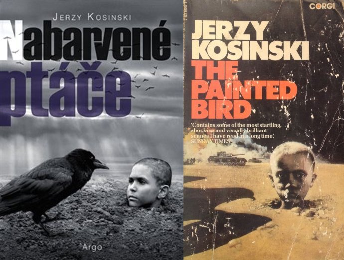 Je zjevné, odkud přišla inspirace na český plakát a obálku nového vydání Kosinského románu.