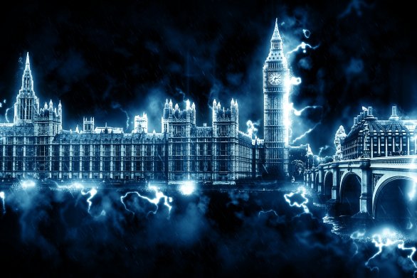 Westminster v uměleckém ztvárnění. Foto: TheDigitalArtist, pixabay