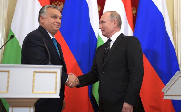 Prezident Putin se s premiérem Orbánem setkává pravidelně a pokládá ho za "přítele Ruska". Zdroj: kremlin.ru