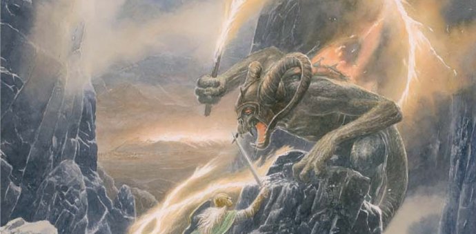Detail ilustrace Alana Leeho z Pádu Gondolinu. Repro: Deník N