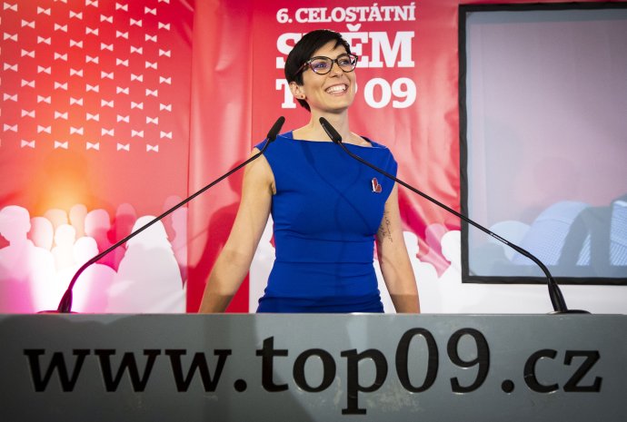 Předsedkyně TOP 09 Markéta Pekarová Adamová. Foto: Gabriel Kuchta, Deník N