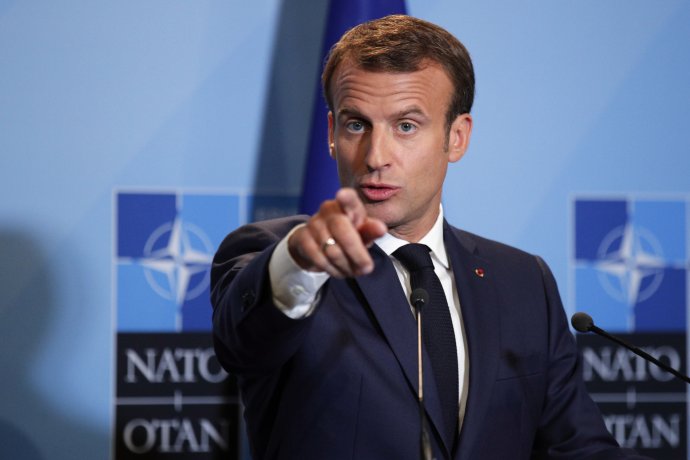 A jakou Evropu byste chtěli vy? (Emannuel Macron v bruselské centrále NATO, červenec 2018) Foto: ČTK/AP/Francois Mori