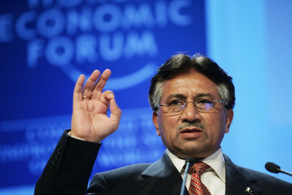 Mušaraf na jednání Světového ekonomického fóra v Davosu (2006). Foto: WEF, Flickr, CC BY-NC-SA 2.0