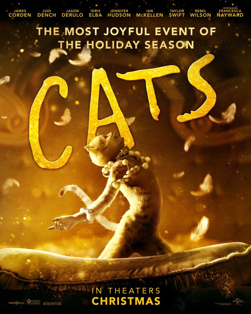 Cats, filmový plakát. Zdroj Universal, 2019