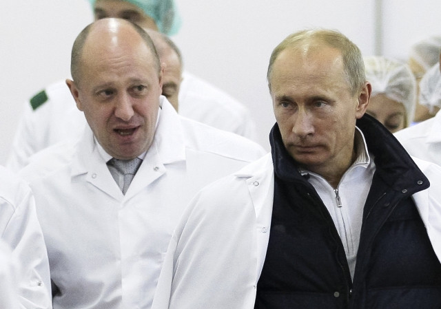 Putin a jeho „šéfkuchař“ Jevgenij Prigožin. Dva ze symbolů násilí v Rusku. Foto: ČTK