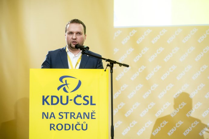 Marián Jurečka na sjezdu KDU-ČSL v roce 2020. Foto: Gabriel Kuchta, Deník N