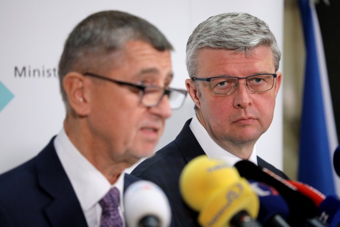 Premiér Andrej Babiš a vicepremiér Karel Havlíček. Foto: Ludvík Hradilek, Deník N