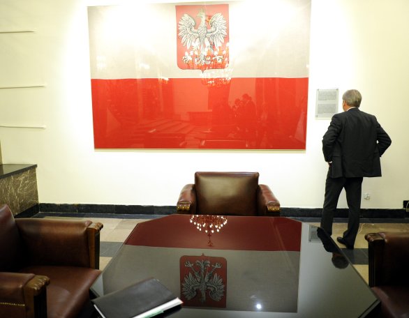 Polská vlajka. Foto: Grzegorz Jakubowski, European union