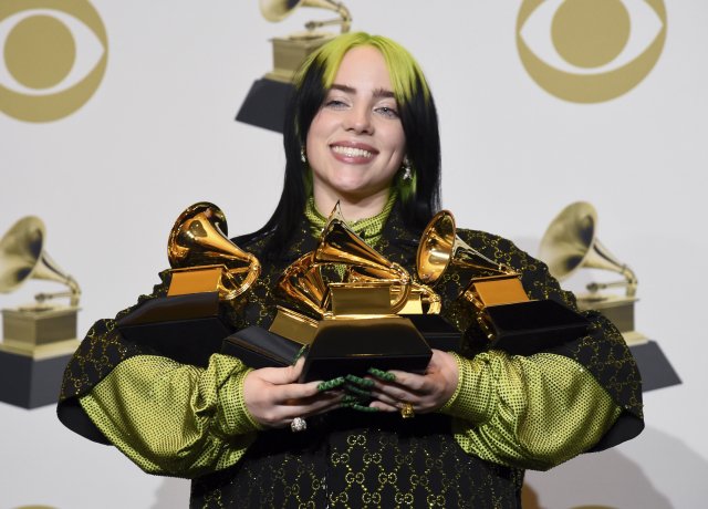 Billie Eilish bezkonkurenčně kralovala letošním Grammy. Foto: Chris Pizzello, ČTK/AP