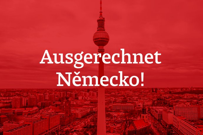 Ausgerechnet Německo! je seriál Deníku N, ve kterém berlínský zpravodaj Pavel Polák shrnuje nejdůležitější týdenní dění u našeho největšího souseda. Grafika: Marcela Schneiberková, Deník N