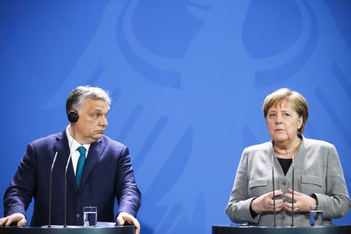 Německá kancléřka Angela Merkelová a maďarský premiér Viktor Orbán. Foto: ČTK