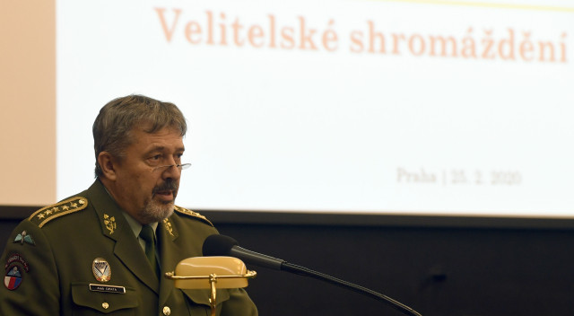 Náčelník generálního štábu Aleš Opata vystoupil 25. února 2020 v Praze na velitelském shromáždění české armády. Foto: ČTK