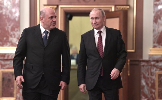 Ruský premiér Mišustin s prezidentem Putinem v Kremlu. Foto: kremlin.ru