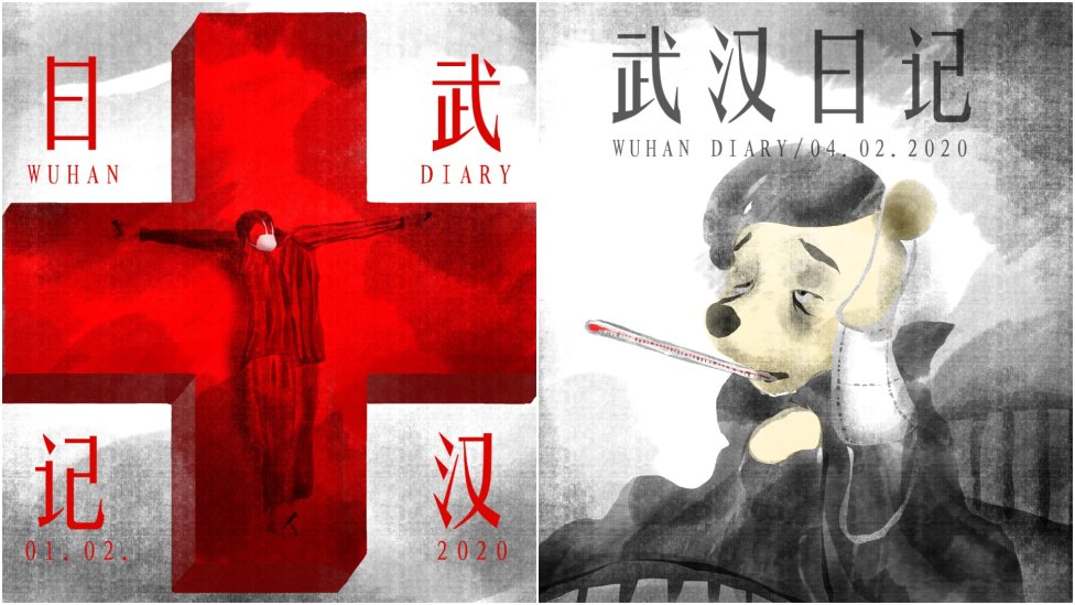 Jeden člověk uvězněný ve Wu-chanu sepisuje deník, druhý člověk ho vydává a ilustruje. Tím druhým je známý karikaturista a odpůrce čínského režimu Badiucao, který Wuchanský deník i své ilustrace poskytl Deníku N. Kresby: Badiucao