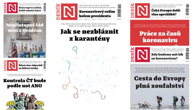 Tištěný Deník N: od pondělí do pátku ve vašich schránkách nebo na pultech trafik. Foto: Deník N