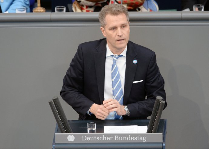 Bavorský poslanec Bundestagu za AfD Petr Bystroň. Foto: Achim Melde, Bundestag
