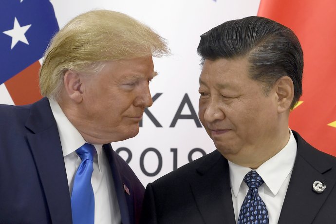 Americký prezident Donald Trump a jeho čínský protějšek Si Ťin-pching. Foto: ČTK/AP