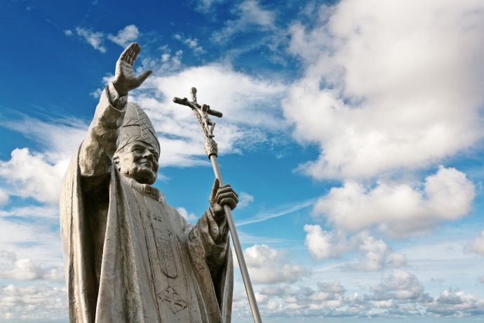 Sochy svatého Jana Pavla II. najdeme (stejně jako sochy jiných světců) po celém světě. Foto: Adobe Stock