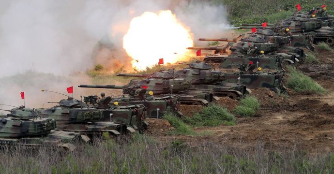 Tchajwanské tanky při cvičných střelbách. Foto: Ministerstvo národní obrany Tchaj-wanu