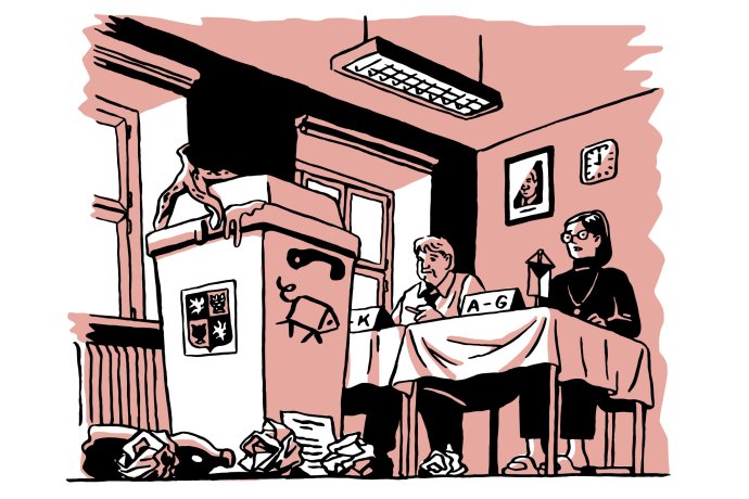 Spokojenost s fungováním demokracie dosáhla dna. Ilustrace: Petr Polák