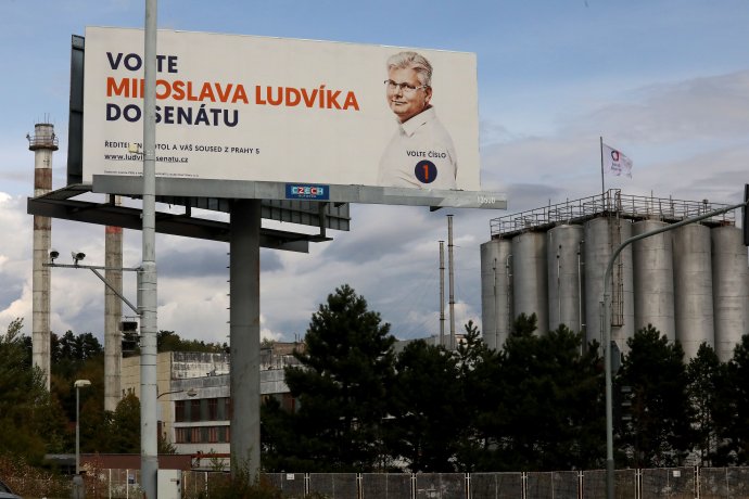 Billboardy Miloslava Ludvíka, volby 2020. FOTO: Ludvík Hradilek