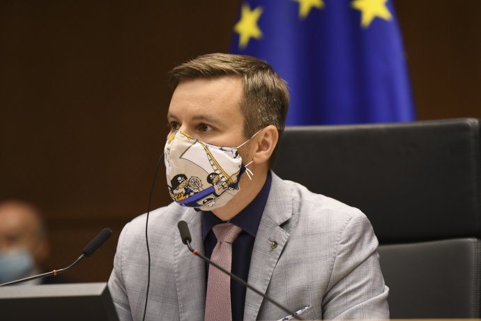 Europoslanec za Pirátskou stranu Marcel Kolaja. Foto: Emilie Gomezová, EP