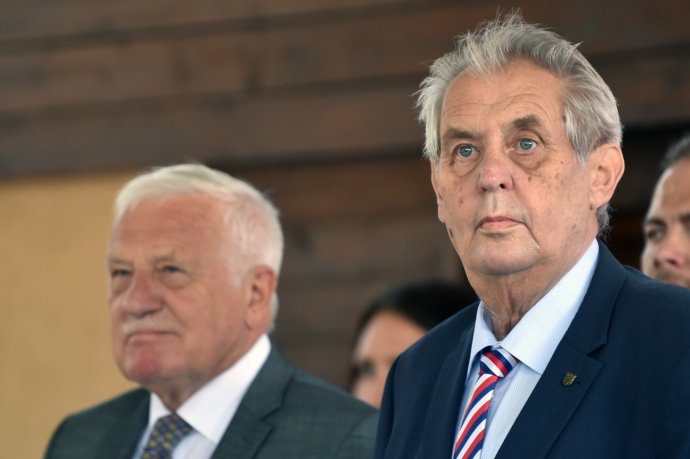 Bývalý prezident Václav Klaus a současná hlava státu Miloš Zeman (snímek je z roku 2018). Foto: ČTK
