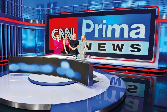 Moderátorky CNN Prima News zleva: Marie Bastlová, Markéta Dobiášová (odešla), Martina Kuzdasová a Lucie Hrdličková. Foto: CNN Prima News
