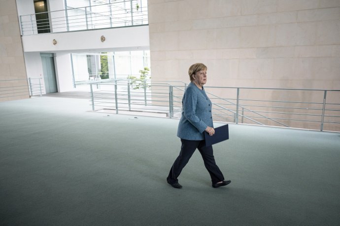 Spolková kancléřka Angela Merkelová v úřadu kancléřství. Foto: Bergmann, Bundesregierung