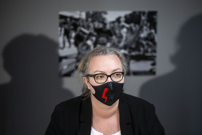 Organizátorka polských protestů Marta Lempartová. Foto: Gabriel Kuchta, Deník N