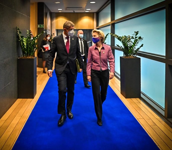 Andrej Babiš a Ursula von der Leyenová