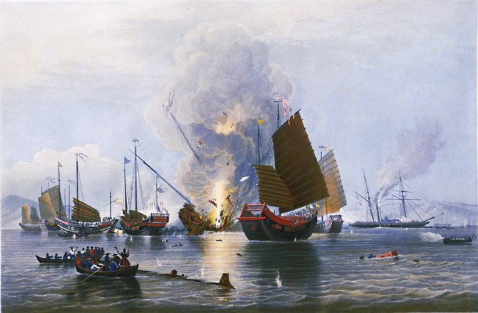 Mobilita a palebná síla obrněnce Nemesis se během tzv. První opiové války (též anglo--čínská válka, 1839–1842) stala pro bránící se Číňany naprostou pohromou. Repro: Wikimedia Commons, E. Duncan
