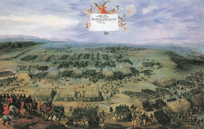 Velké historické drama na Bílé hoře, jak jej zpodobnil vlámský malíř Pieter Snayers. Reprofoto: Vojenský historický ústav