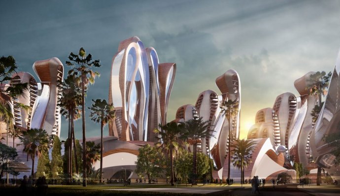 Futuristický projekt Akon City. Foto: akoncity.com