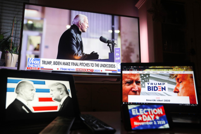 Donald Trump a Joe Biden bojovali o voliče do poslední chvíle. Foto: ČTK