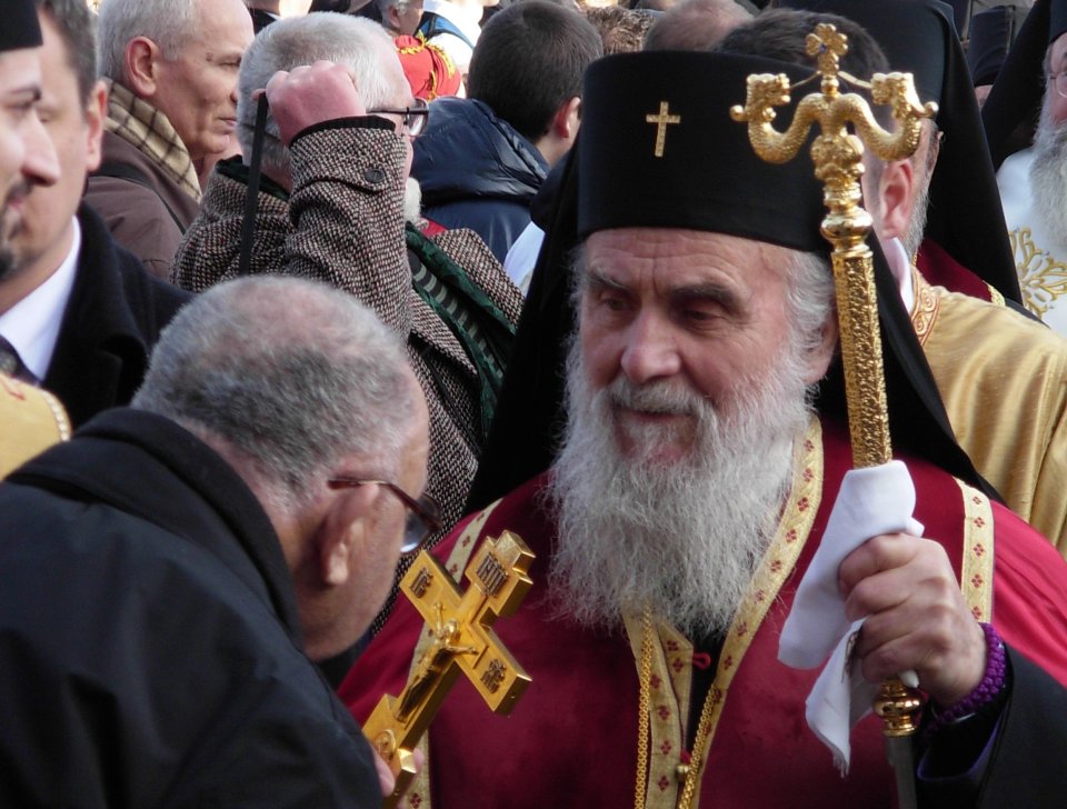 Srbský patriarcha Irinej na archivním snímku z ledna 2012. Foto: Micki, Wikimedia CC BY-SA 3.0