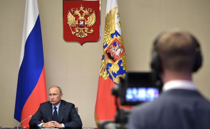 Prezident Vladimir Putin přihlíží likvidaci údajně poslední ruské chemické zbraně. Foto: kremlin.ru