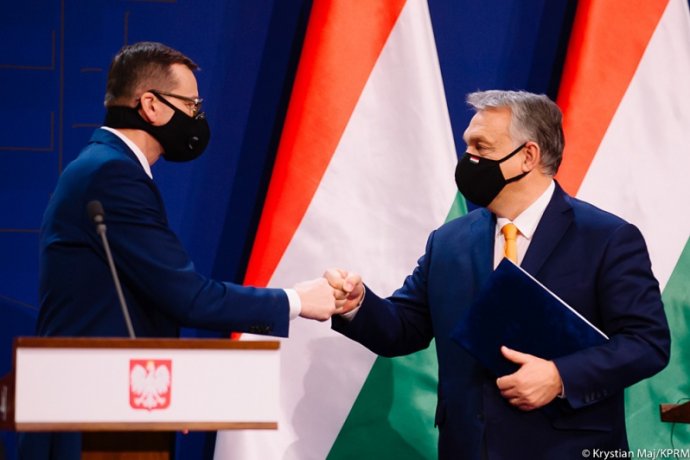 Polský premiér Mateusz Morawiecki a jeho maďarský protějšek Viktor Orbán. Foto: Krystian Maj, polský úřad vlády