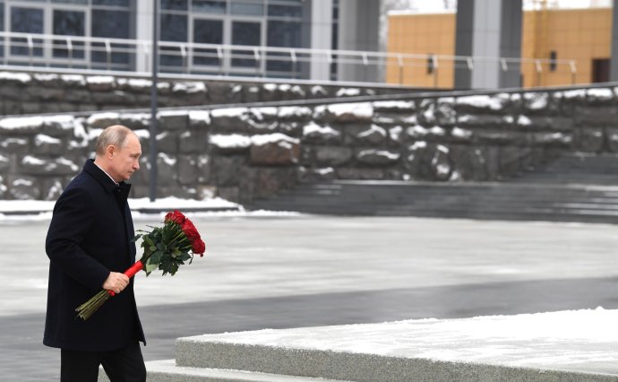 Ruský prezident Putin uctil památku ruských rozvědčíků. Foto: Kremlin.ru