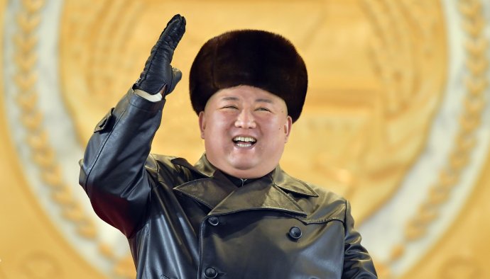 Kim Čongun na vojenské přehlídce. Foto: KCNA via Reuters