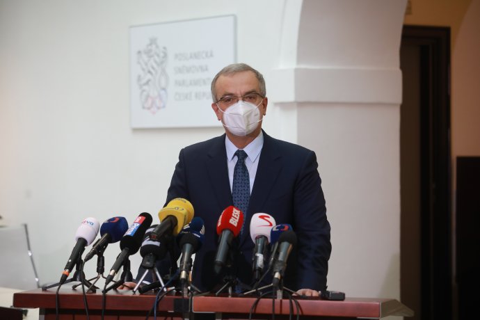 Miroslav Kalousek na své poslední tiskové konferenci ve Sněmovně. Foto: Ludvík Hradilek, Deník N