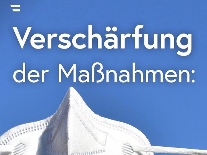 „Zpřísnění opatření.“ Propagační obrázek rakouské vlády. Zdroj: Instagram rakouské vlády, Bundeskanzleramt.gv.at