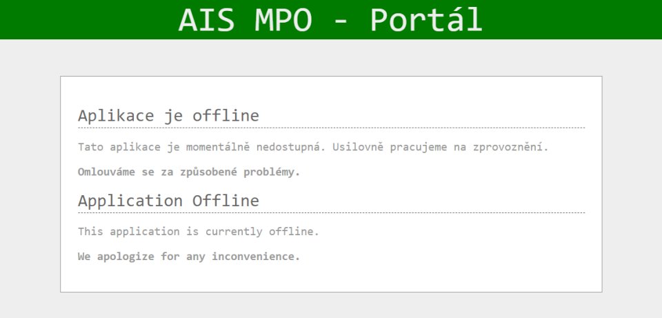 AIS MPO - Portál. Foto: aisportal.mpo.cz