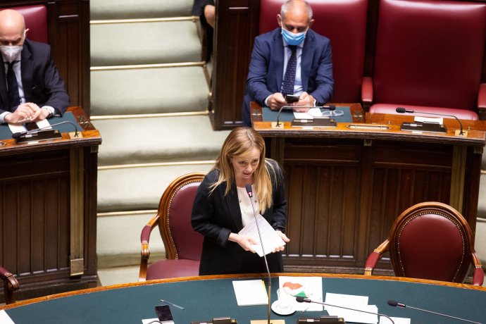 Giorgia Meloniová, poslankyně a lídryně strany Bratři Itálie. Foto:  Italská poslanecká sněmovna, camera.it