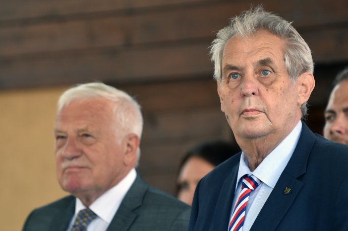 Prezident Miloš Zeman a exprezident Václav Klaus. Ilustrační foto: ČTK
