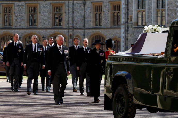 Pohřeb prince Philipa, vévody z Edinburghu. Foto: Reuters