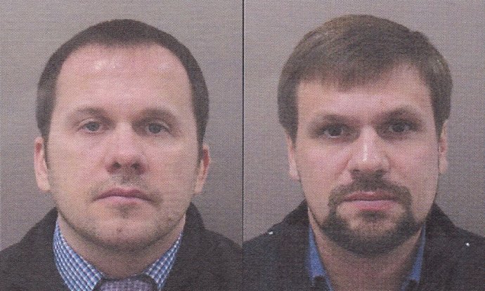 Dva podezřelí z výbuchu ve Vrběticích. Anatolij Čepiga a Alexandr Miškin. Foto: Policie ČR / Koláž: Deník N
